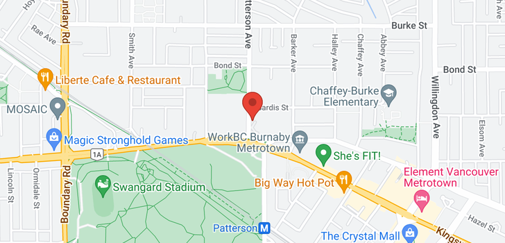 map of 2104 5652 PATTERSON AVENUE